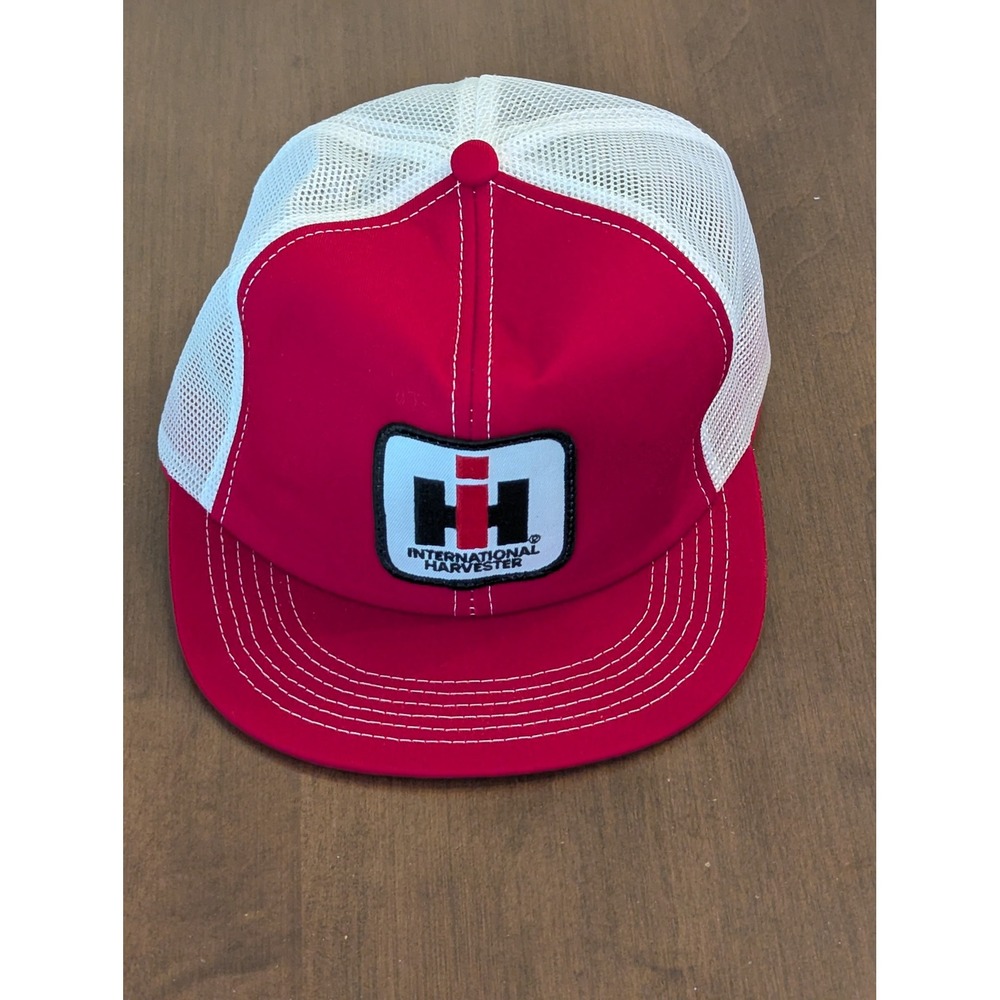 Vintage 1970s International Harvester IH Trucker Hat NOS Deadstock Snapback Cap